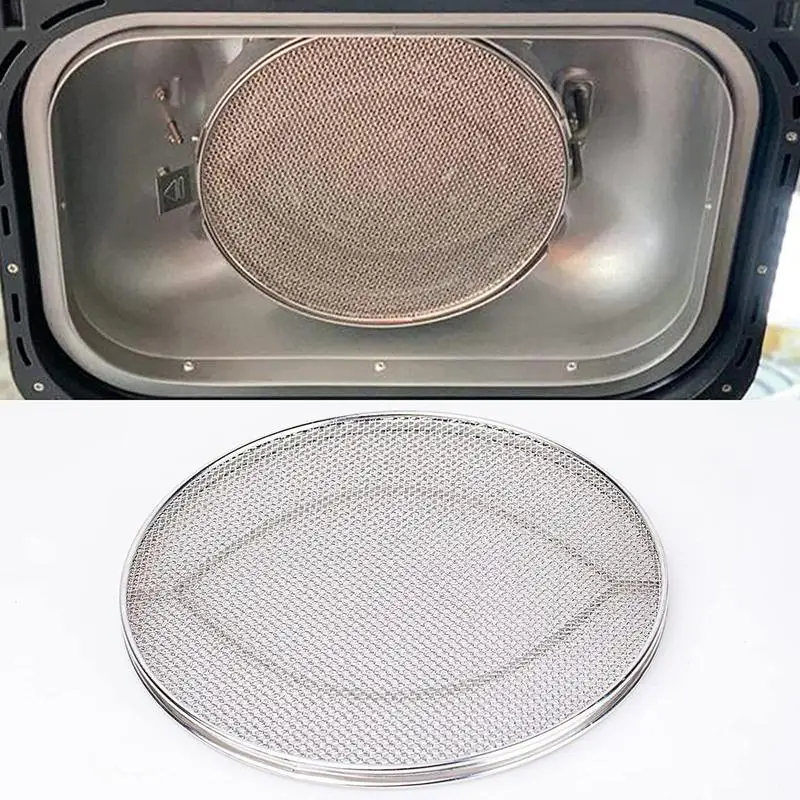 Splatter Shield Stainless Steel Fine Mesh Splatter Screen Double-layer Splash Screen Air Fryer Accessories Guards for F