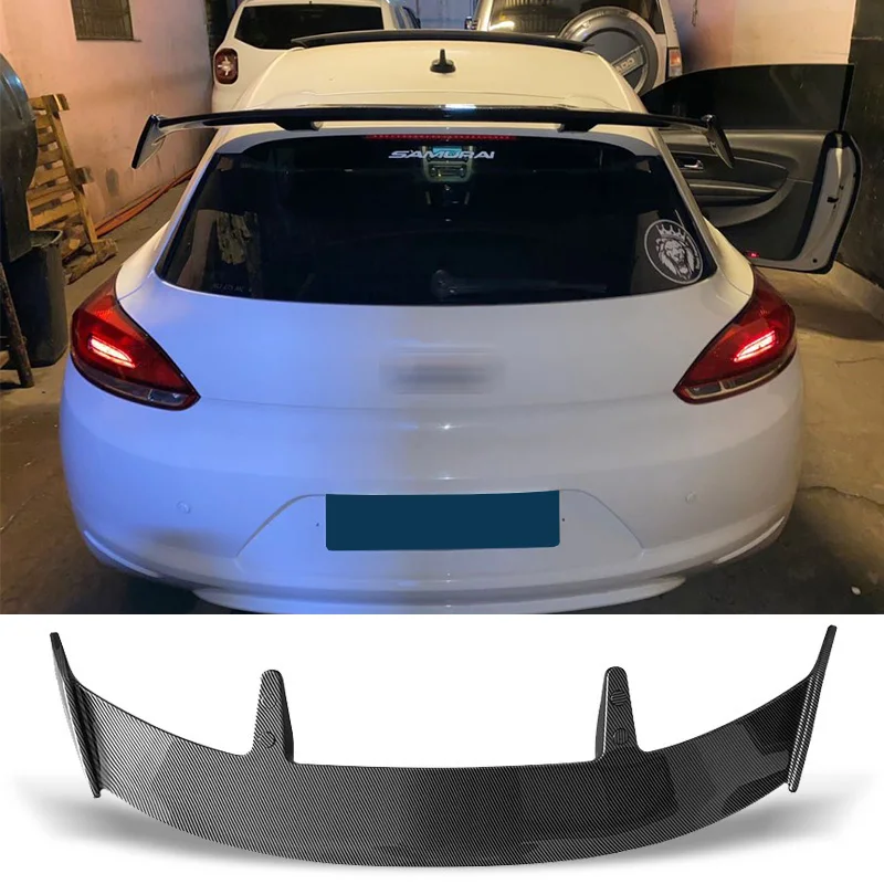 Carbon Surface Spoiler For Vw Scirocco 20092017 Year Type Te Abs Material Car Rear Trunk Roof