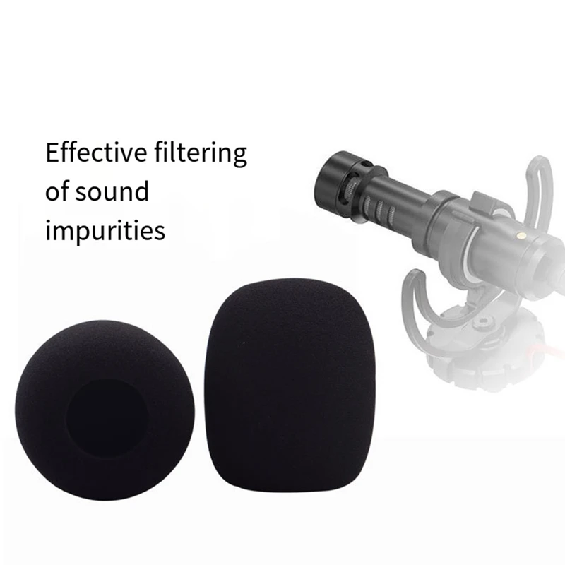 Foam Microphone Windscreen for Rode Videomicro Condenser Microphones Mini Foam Cover Replacement Accessories 2Piece