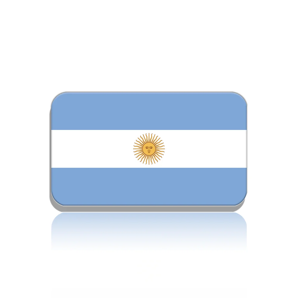 10Pcs Argentina Flag Brooch Vintage Lapel Pins For Backpacks Hat Clothes Patriotic Trinket Acrylic Jewelry Badges