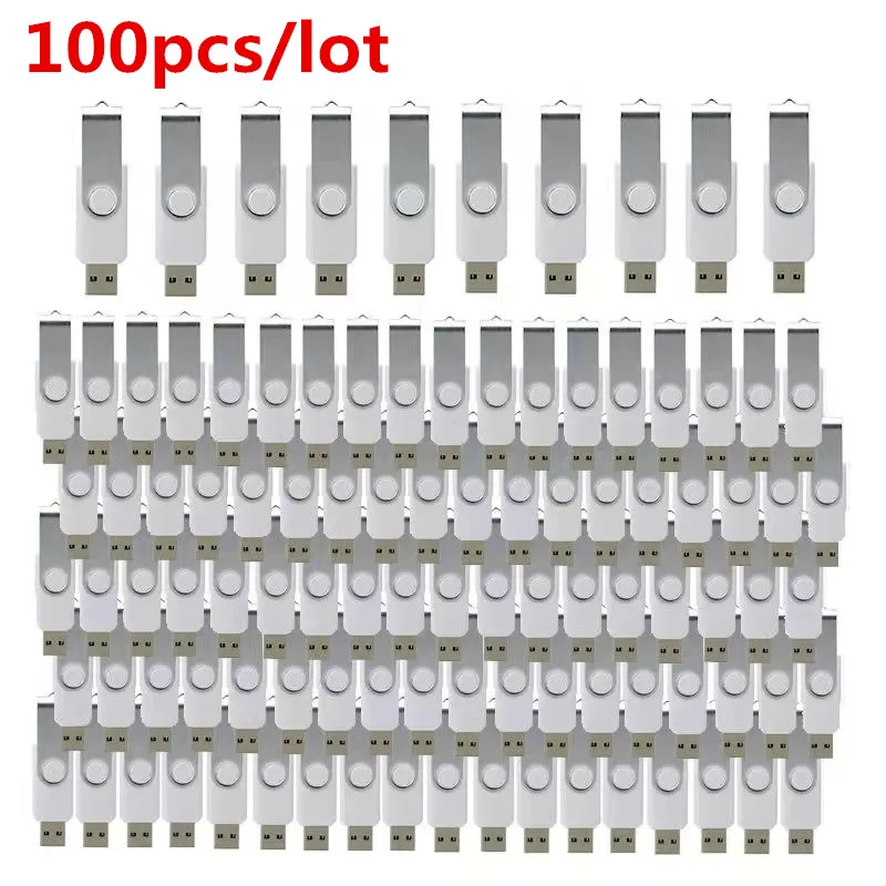 Free LOGO 100pcs/Lot USB 2.0 Flash Drive 64GB 32GB Pen Drive Mini Memory Stick Pendrive 4GB 8GB 16GB U Disk Thumb Flash STICK