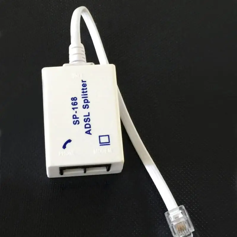 1Pcs DSL 필터 분배기 ADSL 분배기 전화선용 남성-2 여성 RJ11 6P4C/6P2C 전화 모뎀 변환기 어댑터