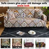 Living Room Sofa Cover Elastic Corner Sofa Cover Chair Cover 1/2/3/4 Seats Dustproof And Machine Washable 1
