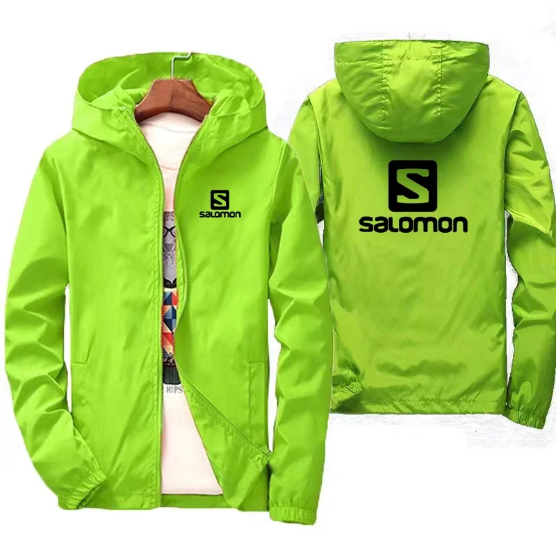 

Мужская водонепроницаемая ветровка на молнии, с капюшоном