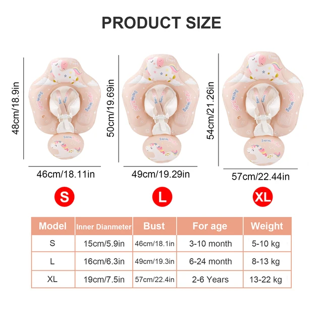 Baby Float Waist Swimming Rings Toddler Iatable Buoy Swim Trainer Lying Swim Ring Pool Floats Kids Iatable Pool Waist Ring 2