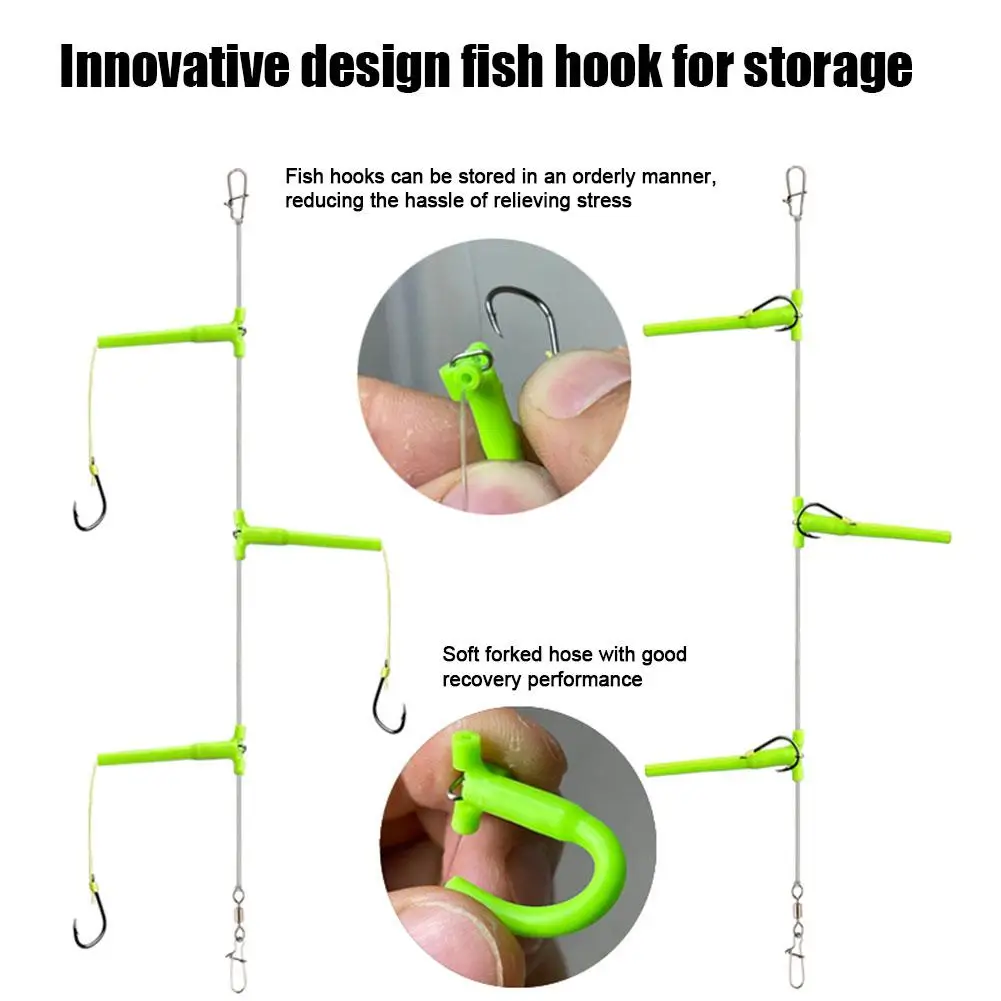 2023 New Anti Tandem Fishing Hooks With Organizer, Carp Fishing Equipment  Hooks Fishing Hair Rigs Kit Fishing Accessories - AliExpress