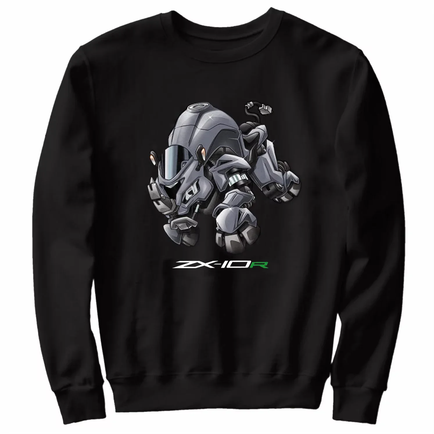 ウェア NOOO Retro Japan ZX-10R Motorcycle Rhino Inspired Pullover Hoodie