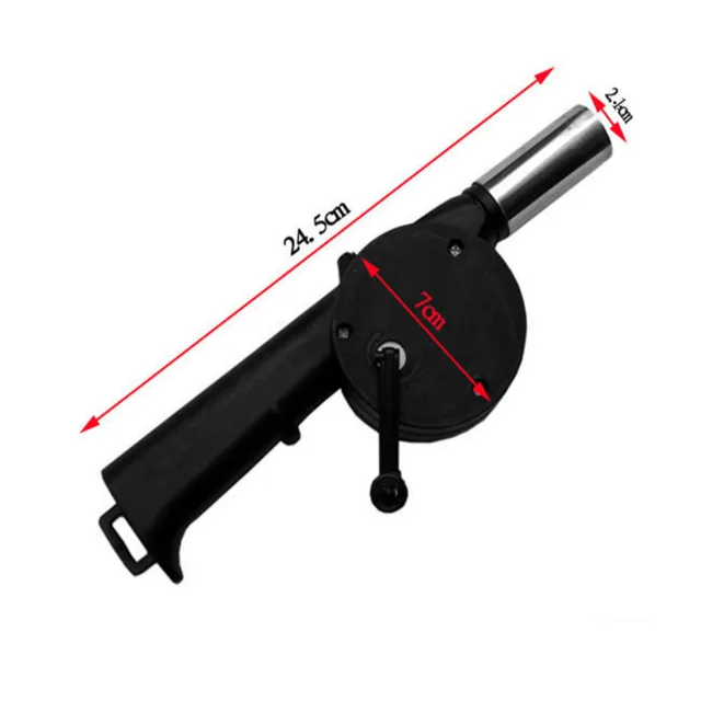 1Pc Új Bbq Ventilátor Kézi Forgattított Kültéri Piknik Kemping Grill Szerszám Ventilátor/Fúvó Barbecue Tűz