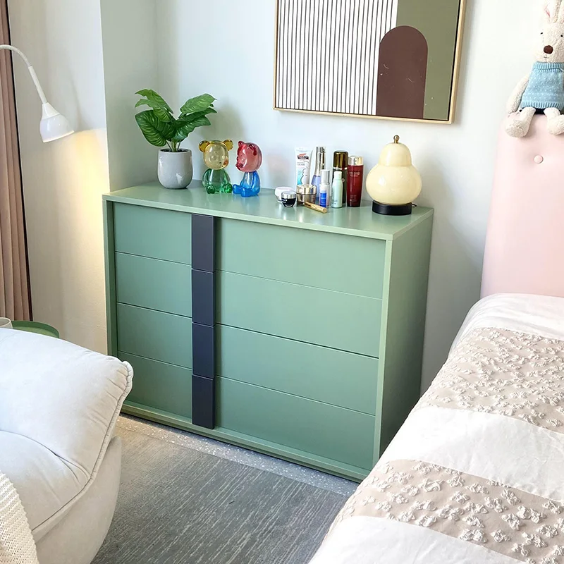 

Chest of Drawers Four-Bucket Cabinet Sideboard Cabinet Bedroom Storage Entrance Cabinet Decorative Storage Cabinet