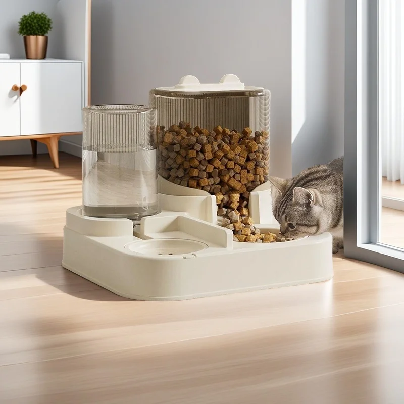 المغذية التلقائية للقطط تغذية الكلاب والقطط نافورة...