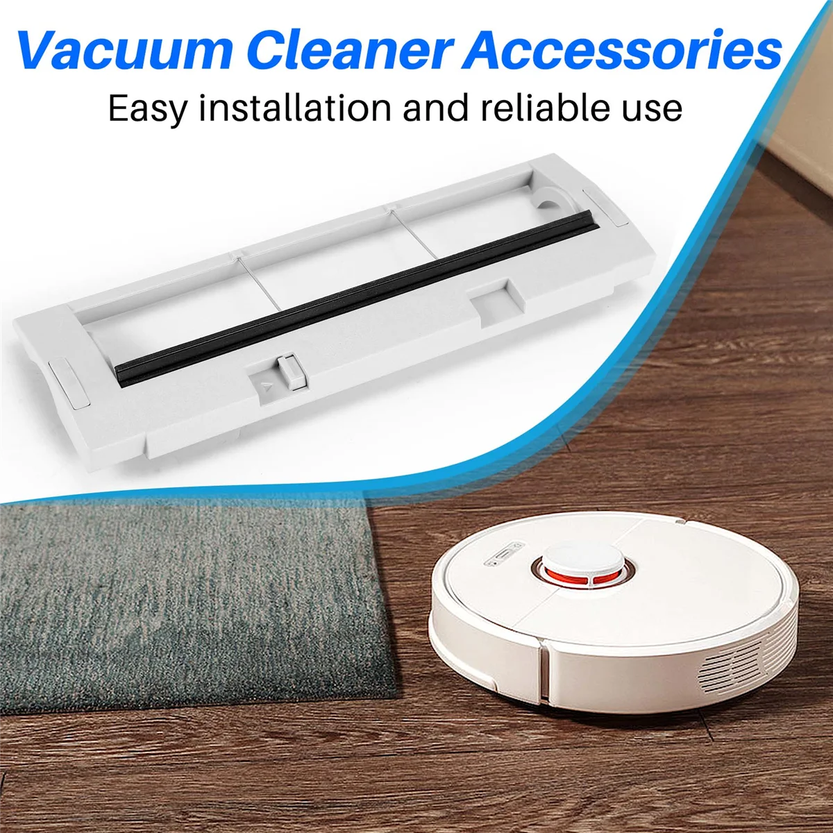 Vacuum Cleaner Handheld Vacuum Cleaner Wireless Vacuum Cleaner Portable Vacuum Cleaner Sweeping Robot Main Brush Cover for Xiaomi Roidmi EVE Plus Robot Vacuum Cleaner Spare Parts