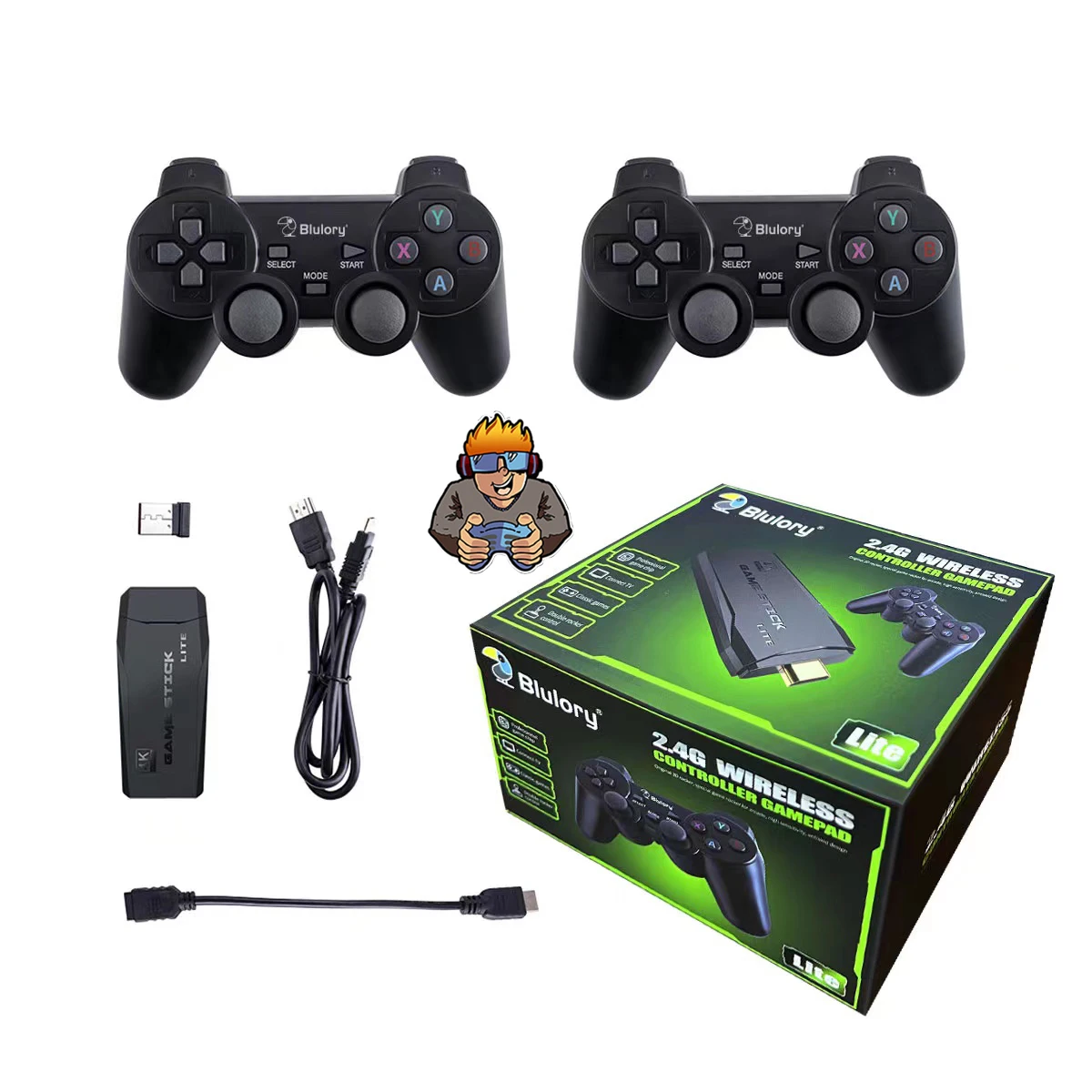 Blulory-HD   ܼ 64G ƽ  Ʈѷ PS1/GBA  10000 Ŭ  ,  е尡 ִ  