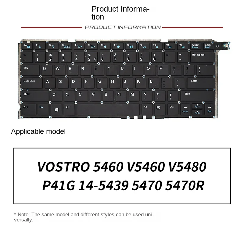 

Сменный Чехол для клавиатуры ноутбука DELL Vostro 5460 V5460 5470 5470R V5480 P41G 14-5439