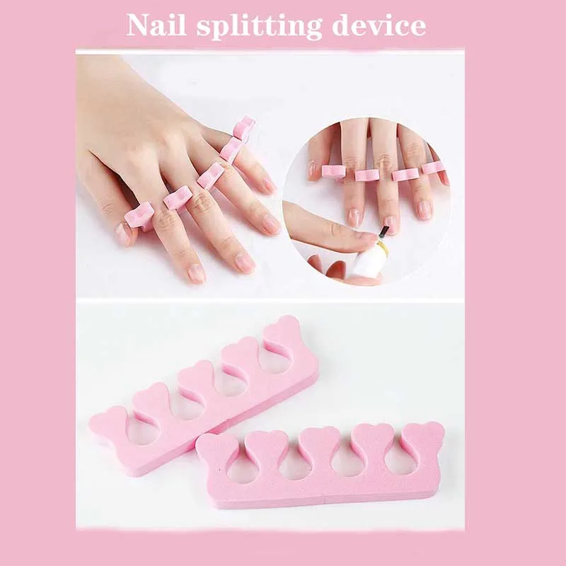 10/20 pcs Nail Toe Separator Finger Separator Sponge Soft UV gel Polishing Manicure Foot Repair Beauty Tool