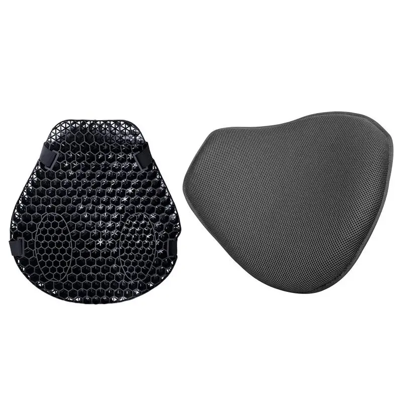 

Honeycomb Motorcycle Cushion Saddles Moto 3D Honeycomb Shock Relief Absorption Breathable Seat Cooling Down Seat Pad Pressure