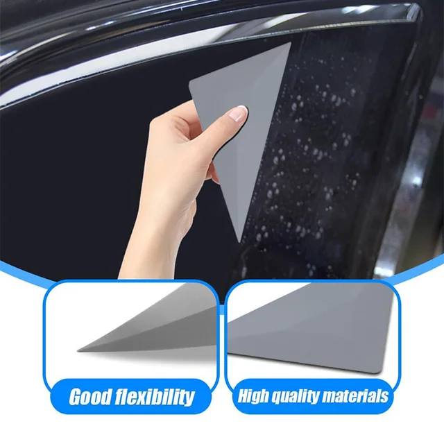 5Pcs Window Tint Squeegee Triangle Contour Corner Squeegee Card Scraper Vinyl Wrap Tool for Car Wrapping Window Film Install 3