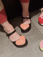 Mini Melissa New Style Valentine's Day Children Summer Roma Sandals Heart Design Girl Fashion LOVE Jelly Shoes Kids Beach Sandal 2