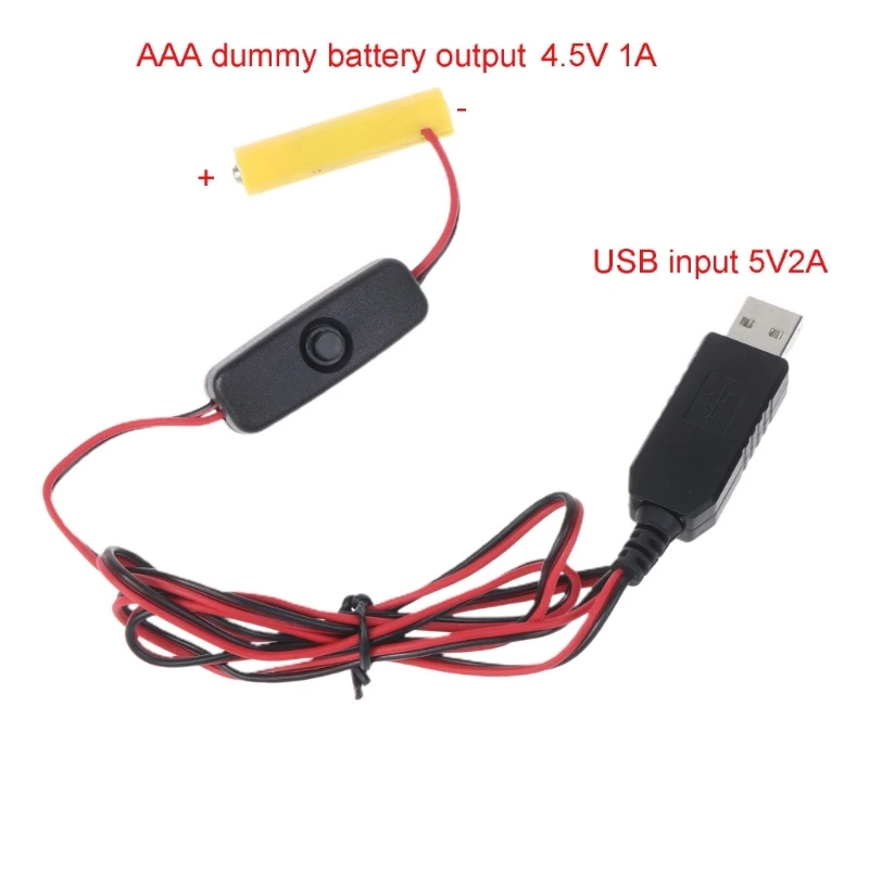 A9LC USB 전력 변환기 전력 부스트 3x1.5V 배터리 제거기 4.5V AAA LR03 배터리 제거기 3PCS 배터리 교체
