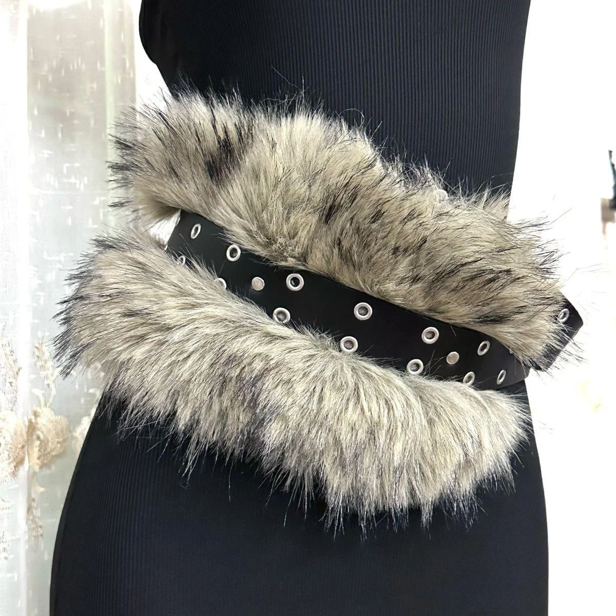 Furry Belt Y2k Belt Subculture Autumn Winter Retro All-Match 