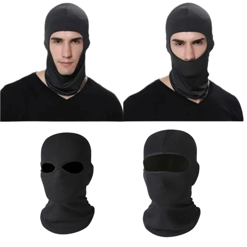 Men's Cycling Cap Balaclava Full Face Ski Mask Hood Hiking Camping Hunting Tactical Cap Bike Hats Neck Gaiter