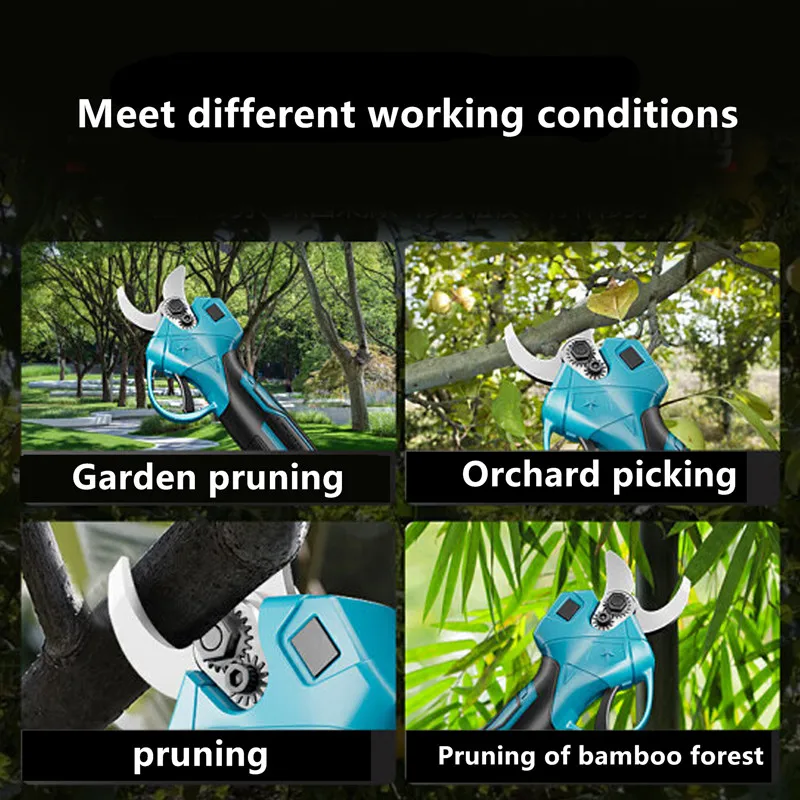 Electric Pruning Shears Cordless Electric Scissors Pruning Shears Brushless Garden Pruner Tree Branch Pruner for Makita Battery