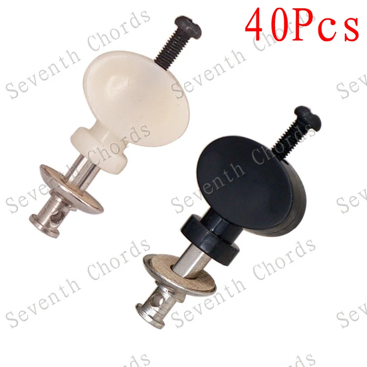 

40 Pcs Black or White Ukulele String Tuning Pegs keys Tuners Machine Heads