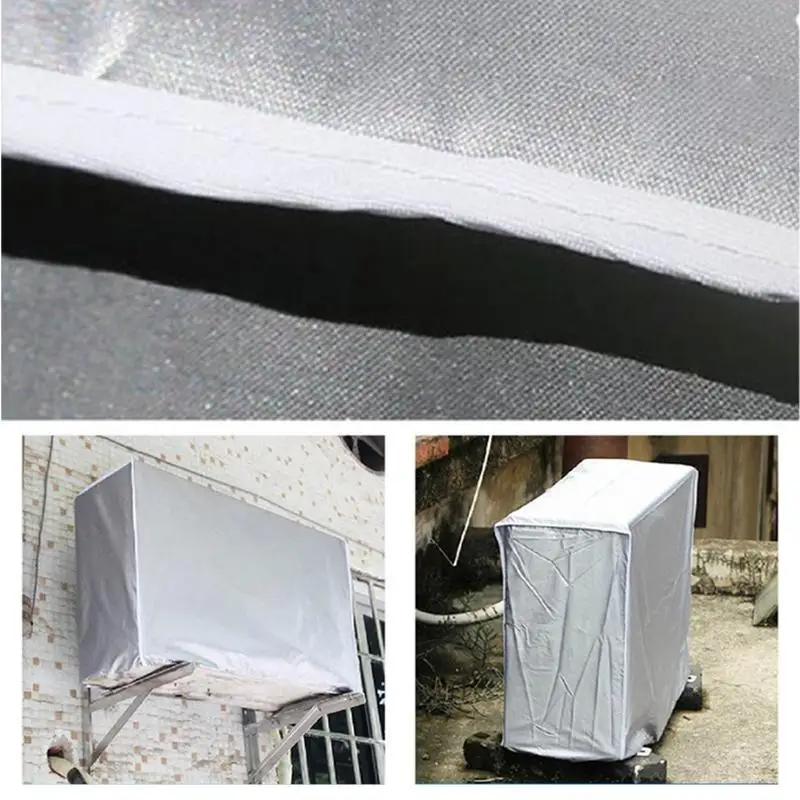 

Air Conditioner Cover Durable Polyster Dust Proof AC Cover For Outside Units Universal Waterproof Window Air Conditioner Cover
