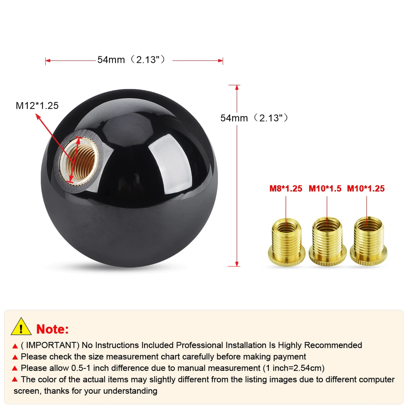 Bashineng Long Shift Knob Aluminum Alloy Gear Stick Shifter