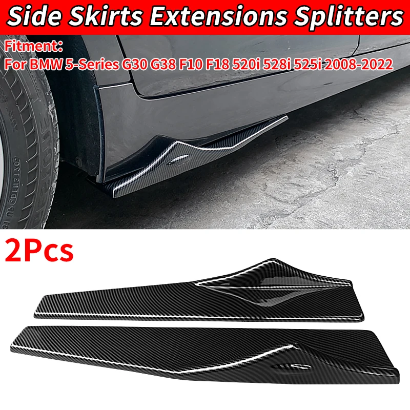 

For Car Side Skirt G30 G38 F10 F18 520i 528i 525i 2008-2022 Bmw 5 Series Rocker Splitter Kit Winglet Wing Lip Bumper Diffuser