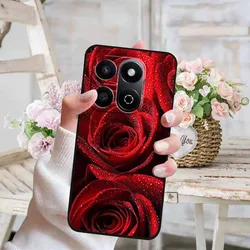 Cute Cat Design Soft Silicone Phone Case - Lovely Painted TPU Back Cover for Honor X7C 5G (H04.CH.1)