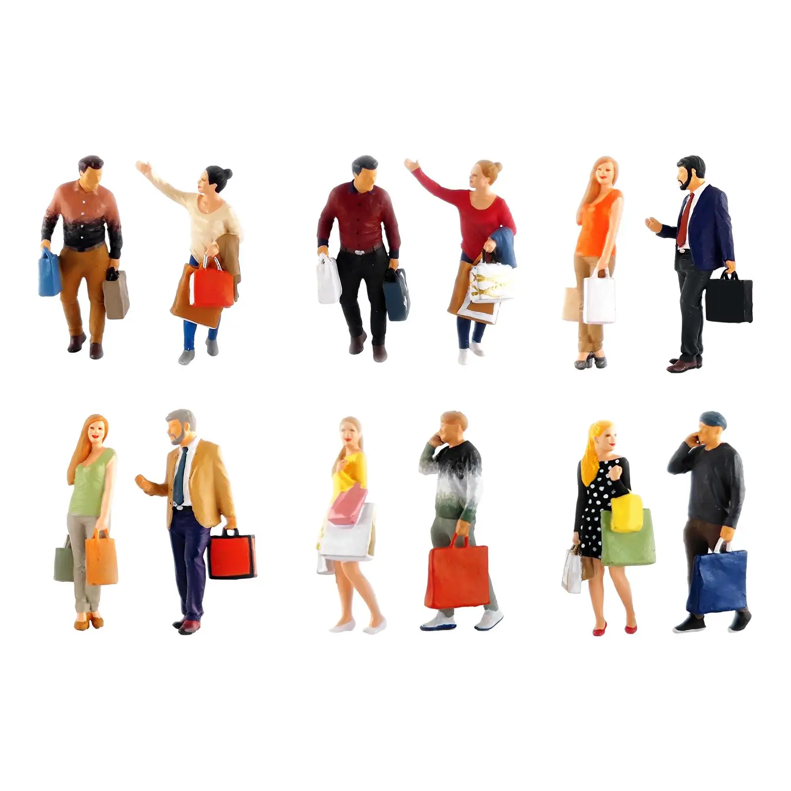 

1/64 Shopping Figures Collections S Scale for Street Railway Adults Gifts