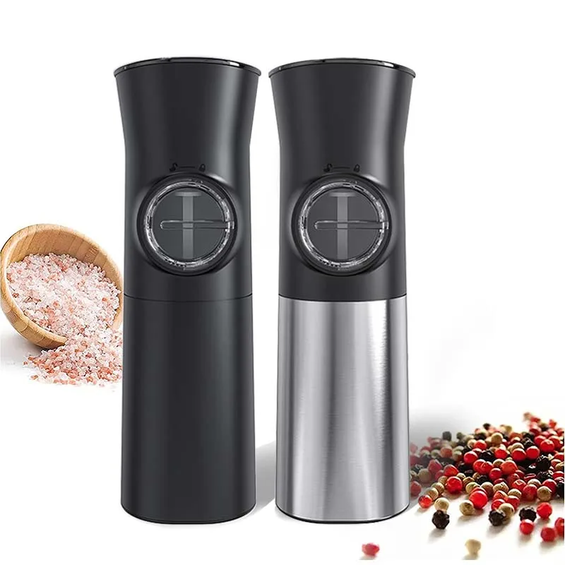 ElectricPepperMillStainlessSteelAutomaticGravityInductionSaltandPepperGrinderKitchen