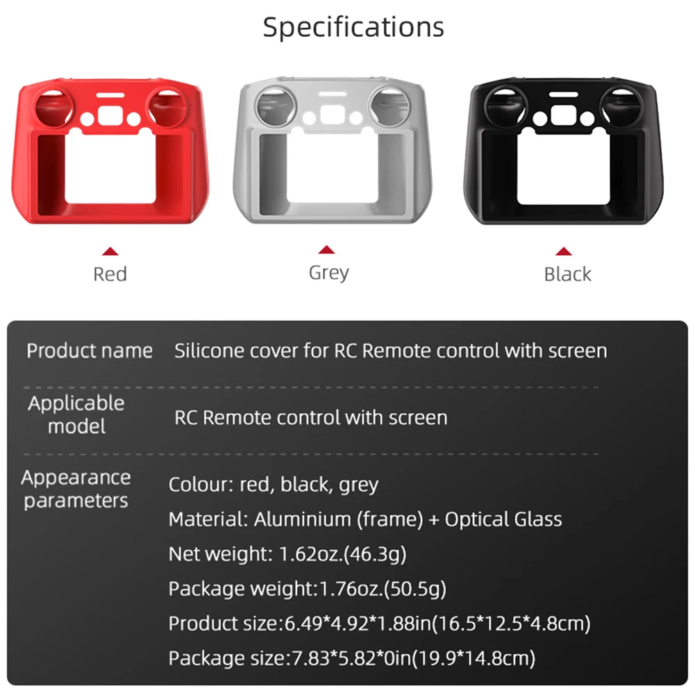 Coque de Protection en Silicone pour Télécommande Drone Mini 3 Pro RC, tenue en main montrant l'ajustement parfait
