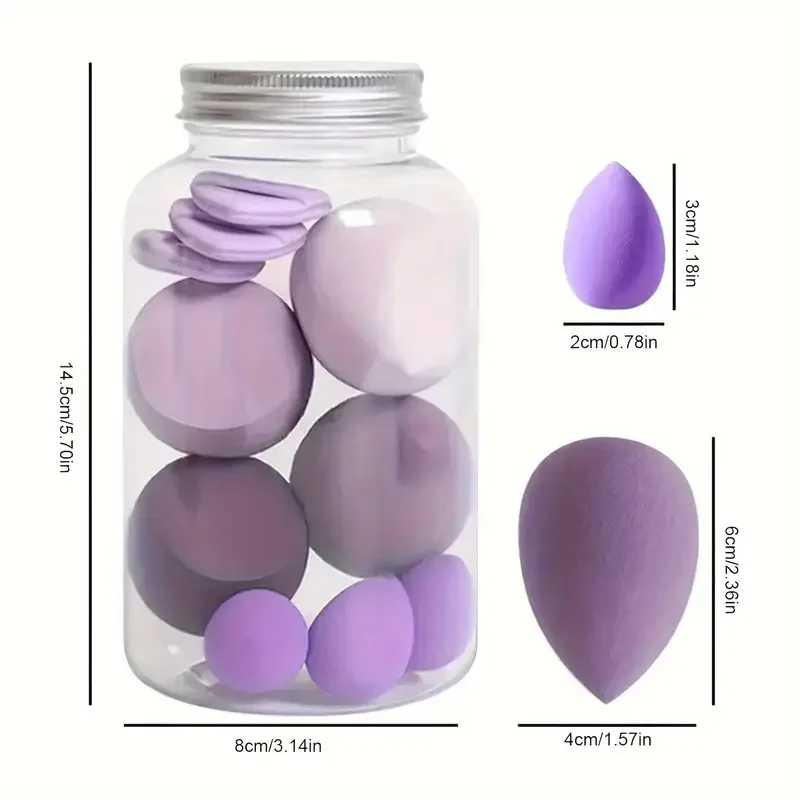 7/14pcs Makeup Puff Powder Kit Blending Sponge Triangle Powder Puff Finger Air Puff Soft Make Up Beauty Facial Cosmetic Tool 4