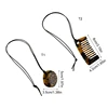 Fashionable Comb Pendant Necklace for Styling Fringe Portable Sturdy Acrylic Jewelry Accessory for Women Ladies Daily Use 6