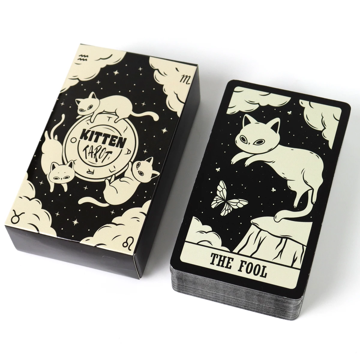 Kitten Tarot Deck For Family Party High Quality Fortune Telling Divination Tarot Cards for Beginners Rider-waite Tarot System 3