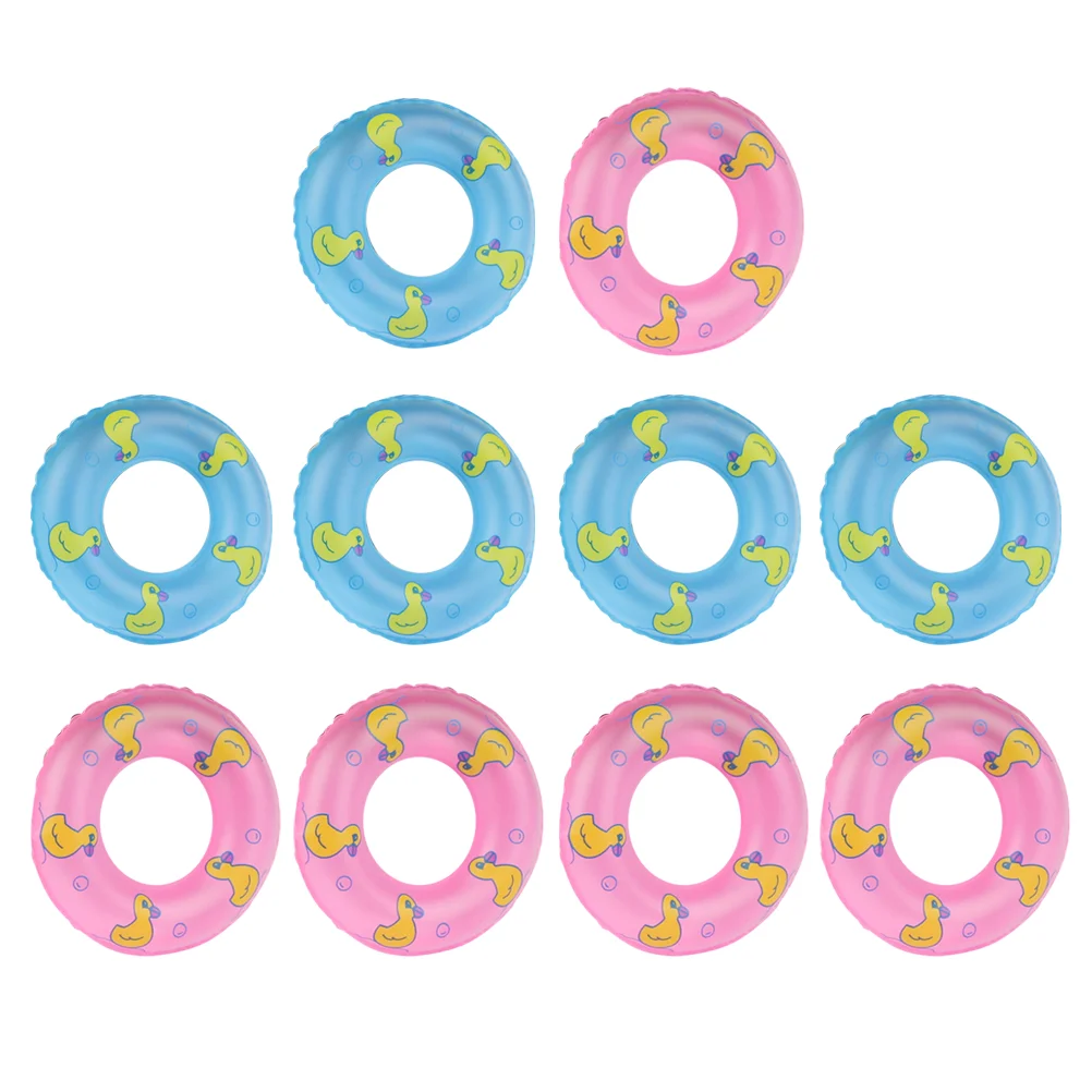 10 Pcs Children’s Toy Inflatable Swimming Kid Float Aid Rings Baby for Toddlers