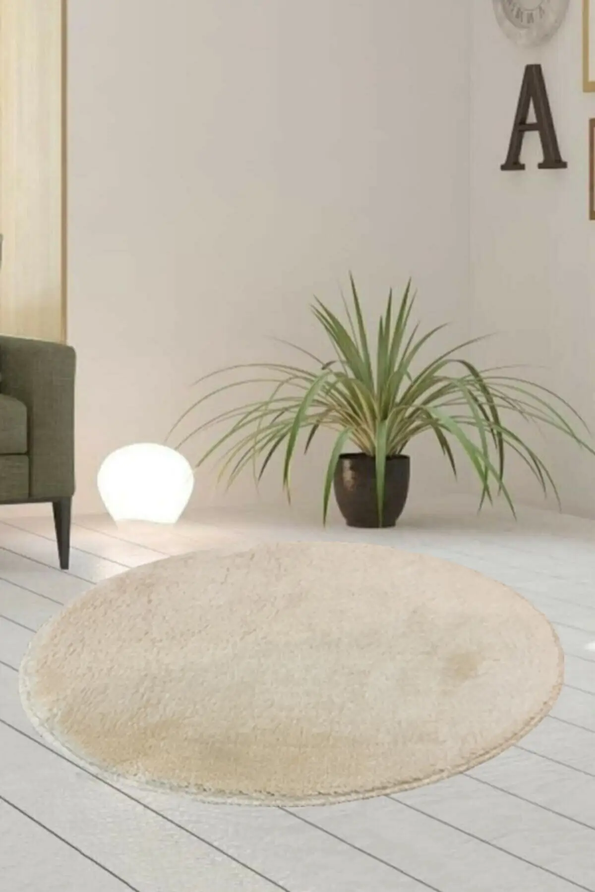 

Single Round Post Plush Bath Rust Gel Non-Slip Base Mink 100x100 One Piece Polyester Brown Mat Textile Home