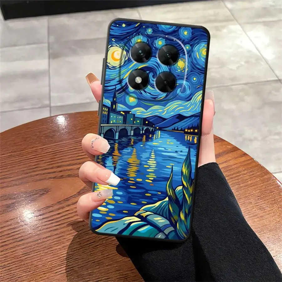 Elegant Black Oil Painting Art Phone Case