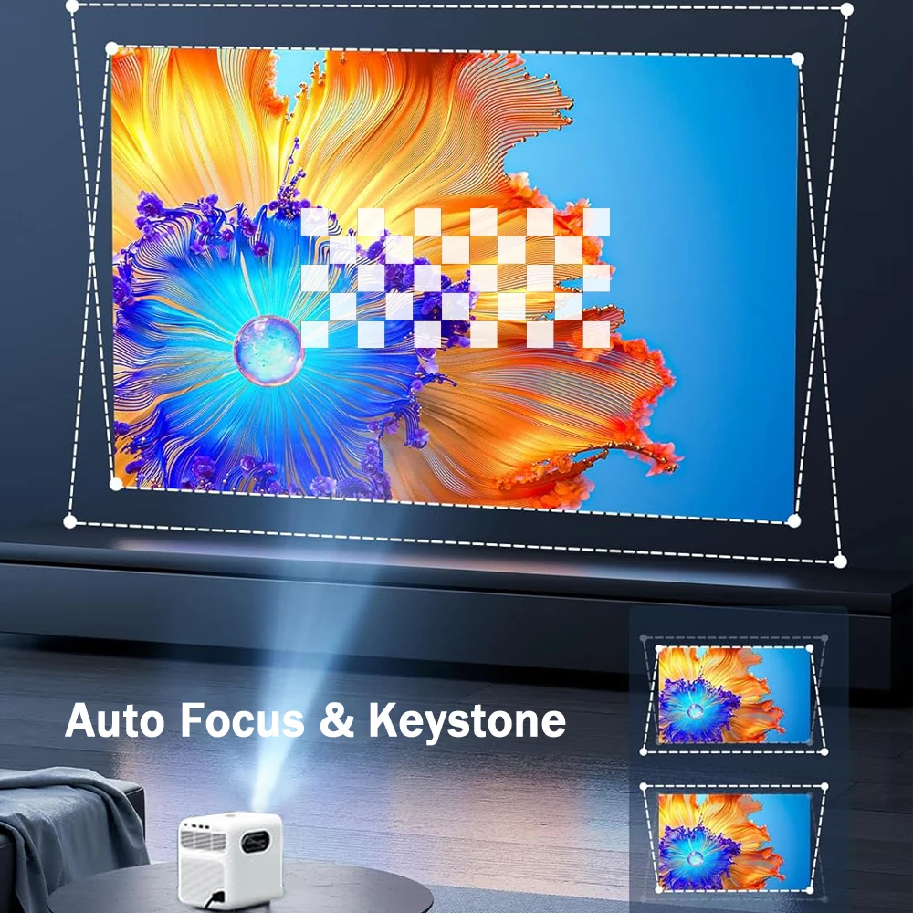 Wanbo Mozart 1 Projector 2023 New 1080P Full HD 900 ANSI Lumens Android TV  Home Cinema Auto Focus&Keystone LCD LED Video Beamer