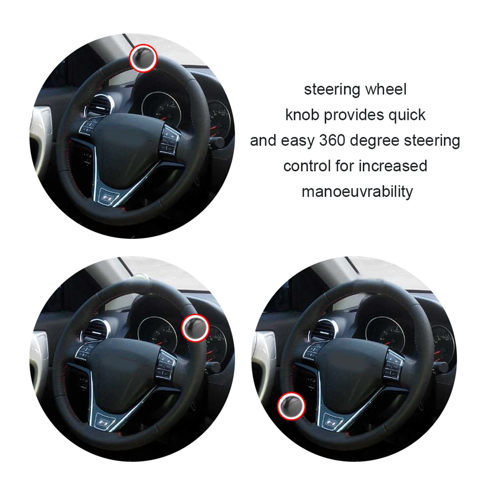 Universal Car Heavy Duty Steering Wheel Knob Spinner Handle Ball Durable Accessories 1Pcs