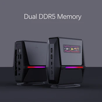 SZBOX Ryzen 7 8845HS Mini PC DDR5 5600Mhz M.2 2280 NVME SSD Windows 11 Pro WiFi 6 BT 5.2 Desktop Gaming Computer 1