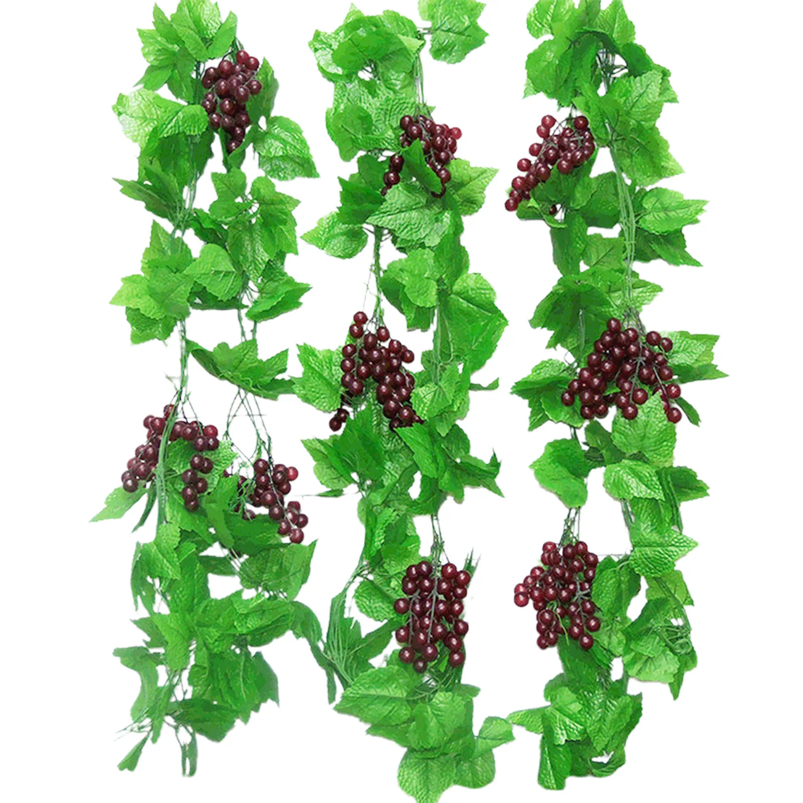 Description Picture 2 of item4 Pieces Artificial Vines Grape Vines Simulation Fruits With Grapes  Artificial Artificial Vines Fruit Grapevines