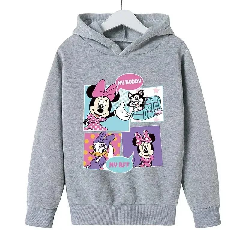 thumbnail image 1 of Sudadera con capucha de Minnie para niños, ropa para niños, niñas, patrón de Mickey Mouse y el pato Donald, ropa de moda para exteriores, 1 of 5
