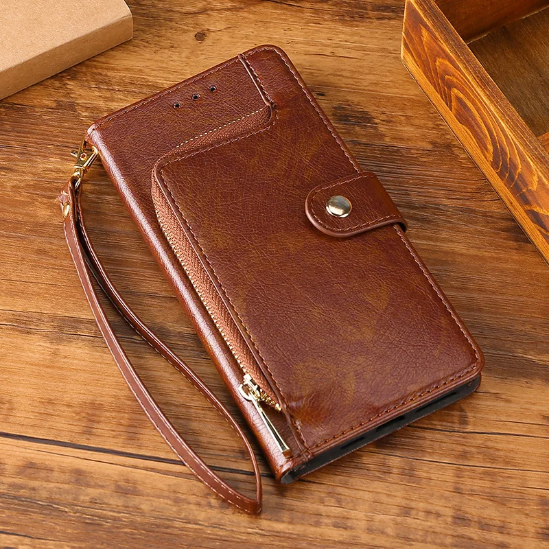 

Leather Mobile Phones Case For Xiaomi MI CC9E CC9 A3 A2 A1 9T 9 SE 8 6X 6 5X 5 Pro Lite Zipper Smartphone Case Flip Cover