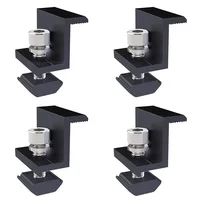 Pince de fixation de montage de panneau solaire, support réglable, extrémité et pince centrale, Clip de panneau PV pour panneau solaire, système PV, accessoires d'installation 4