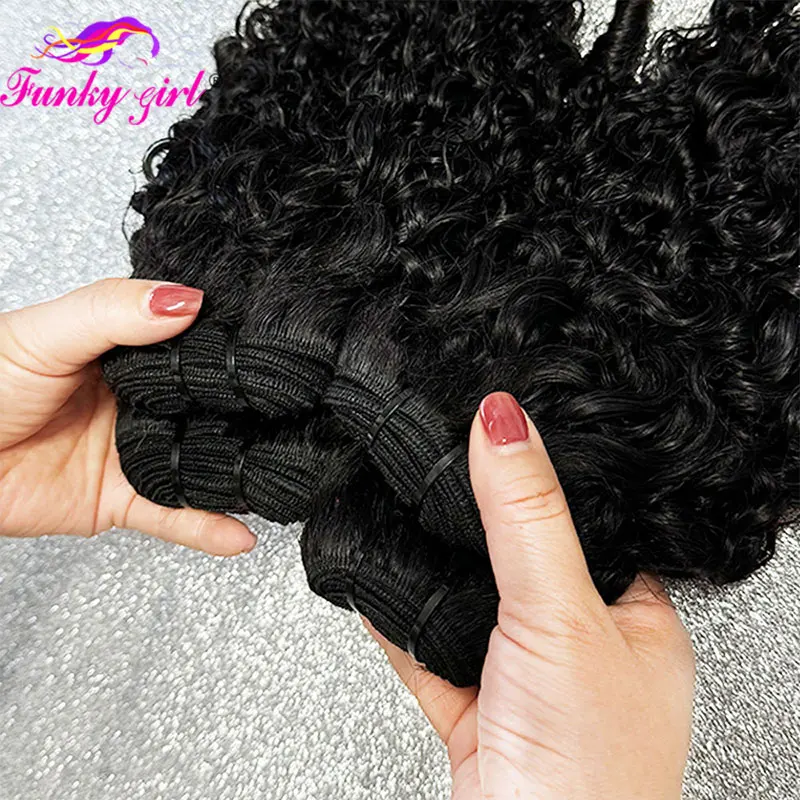 12A Burmese Curly Bundles Human Hair Brazilian Pixie Curls Bundles Deals Raw 100% Virgin Hair 1/3PCS Full Head Curly Hair Bundle 2