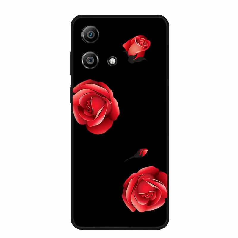 Charming Cartoon Cat Black Silicone Soft Phone Case