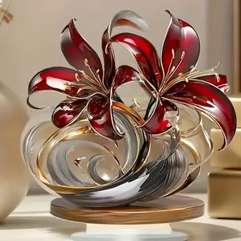 Red Lily Desktop Ornament 2