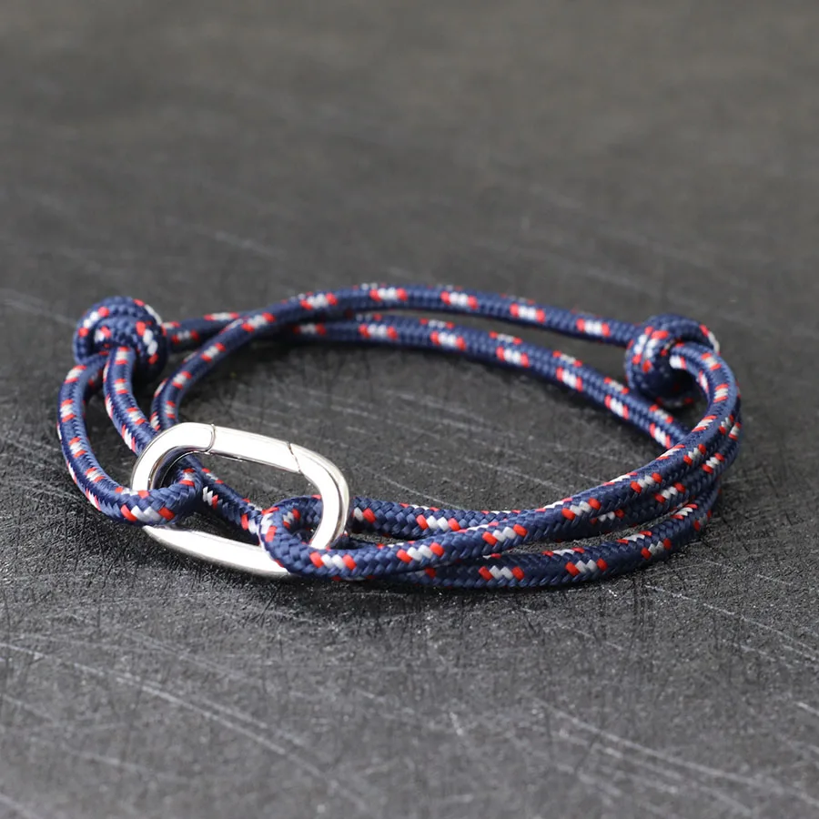 Paracord Mens Outdoor Adventure Hiking Bracelet